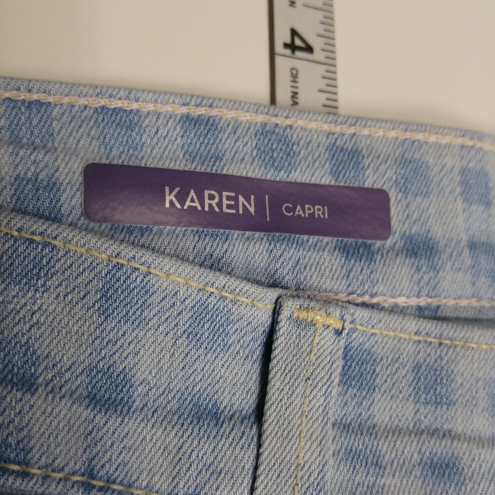 NYDJ Not Your Daughters Karen Crop Capri Jeans Women's 14 Stretch High Rise A170 - Picture 4 of 7